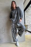Original Hippie Sweatshirt Vintage Wash Charcoal